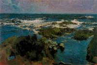 Joaquin Sorolla y Bastida - Sea and rocks in San Esteban, Asturias